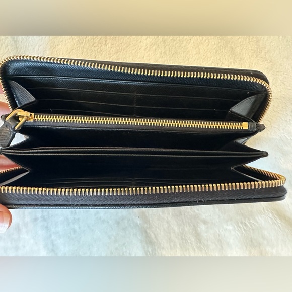 Prada Nylon Zip Around Long Wallet - Black - Picture 5 of 6